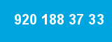 920 188 37 33 920 188 37 33